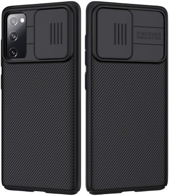   Луксозен твърд гръб със силиконова рамка Nillkin Cam Shield Pro за Samsung Galaxy S20 FE G780F черен